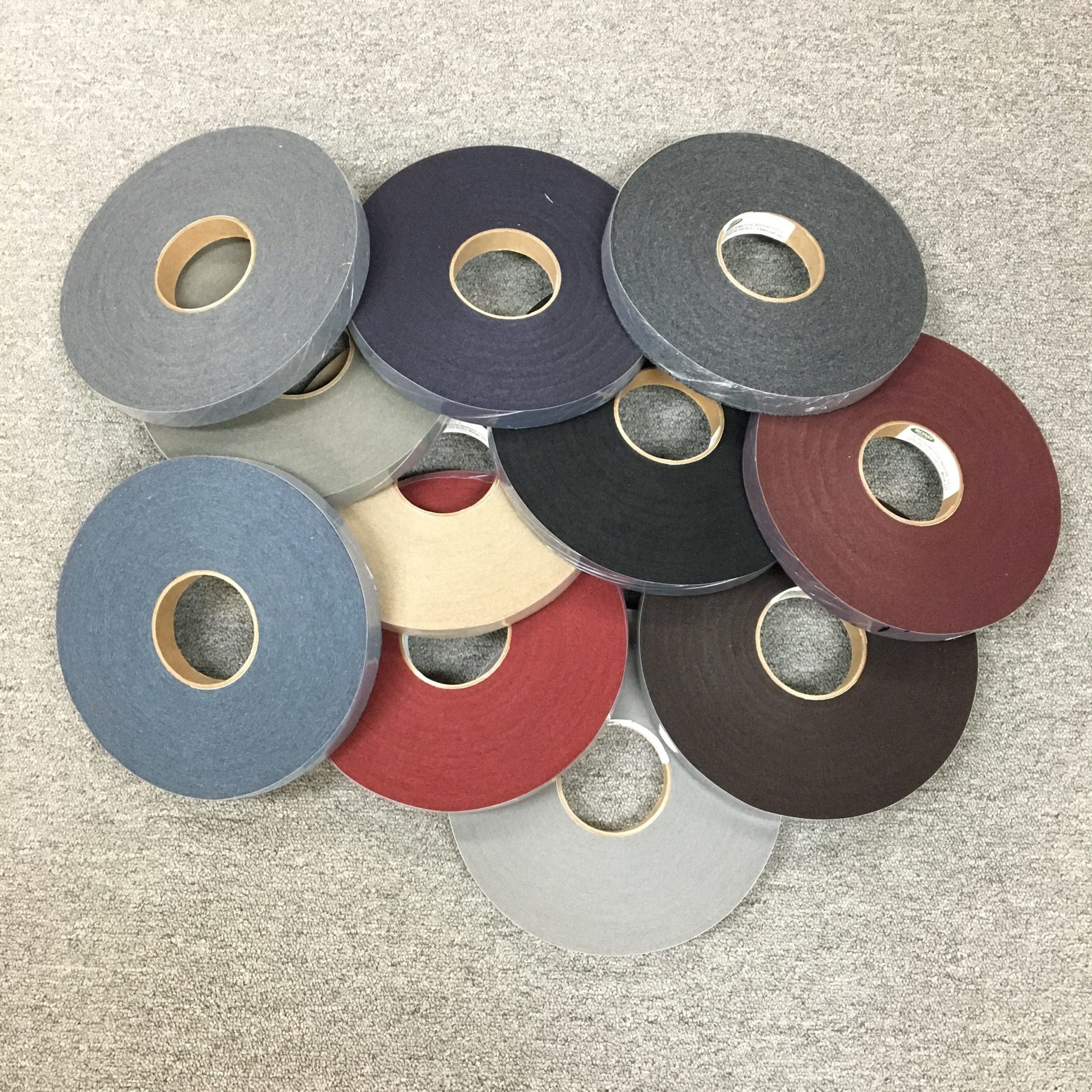 Automotive Marine Felt Polyester Binding Tape 50 yd roll- BLACK 503 - Bond  Products Inc