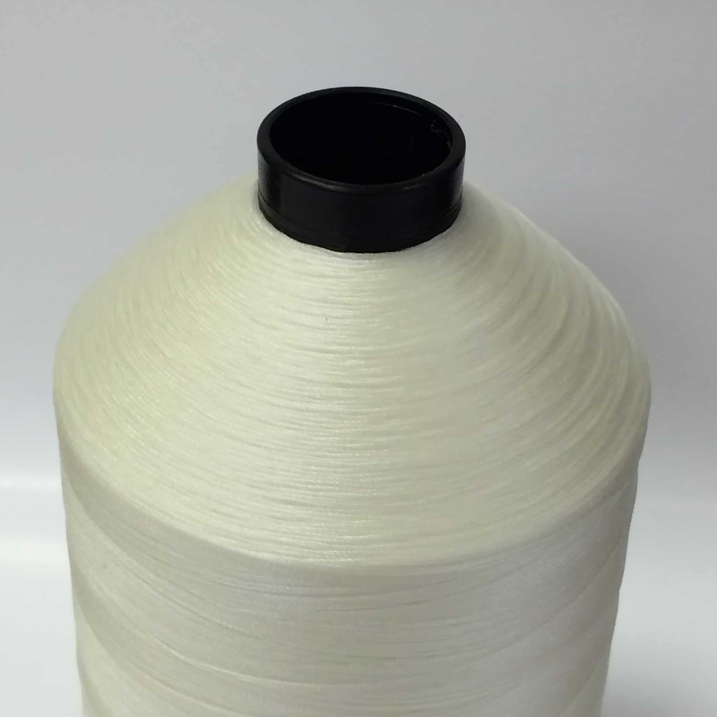 Bonded Nylon Thread - 25 Color Options - #69 - Color White Heavy Duty —